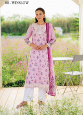 Xenia Luxury Embroidered Lawn 3 Piece Unstitched Suit XE25LL D-XF-930 WINSLOW